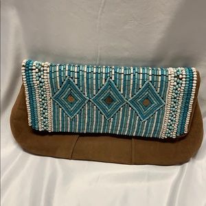 Chico’s Clutch Purse with Beautiful Beadwork